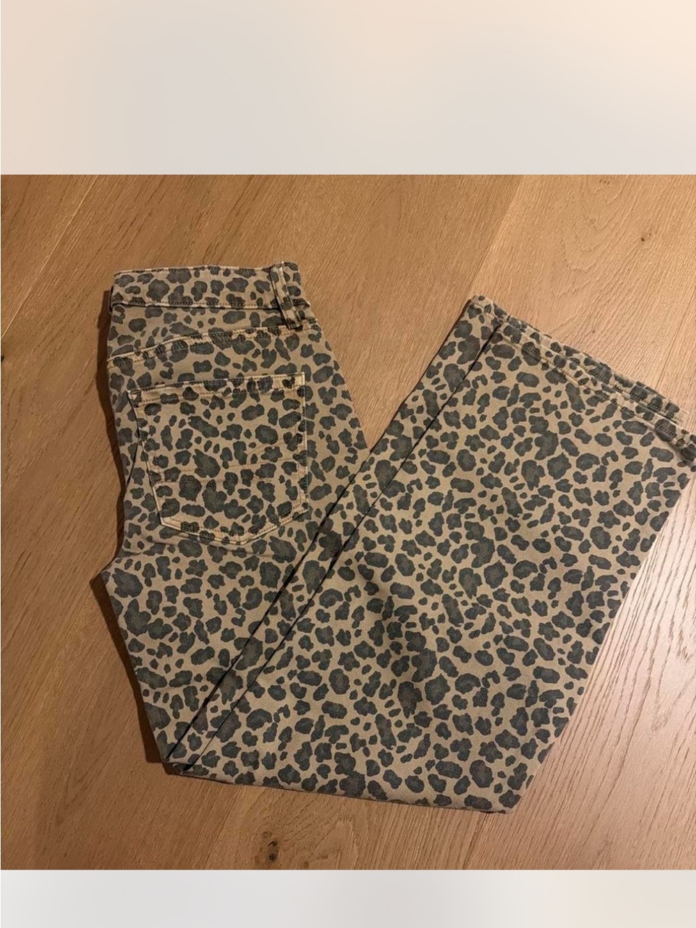 American Eagle Outfitters Leopard Print Skinny Jeans - Tan and Black